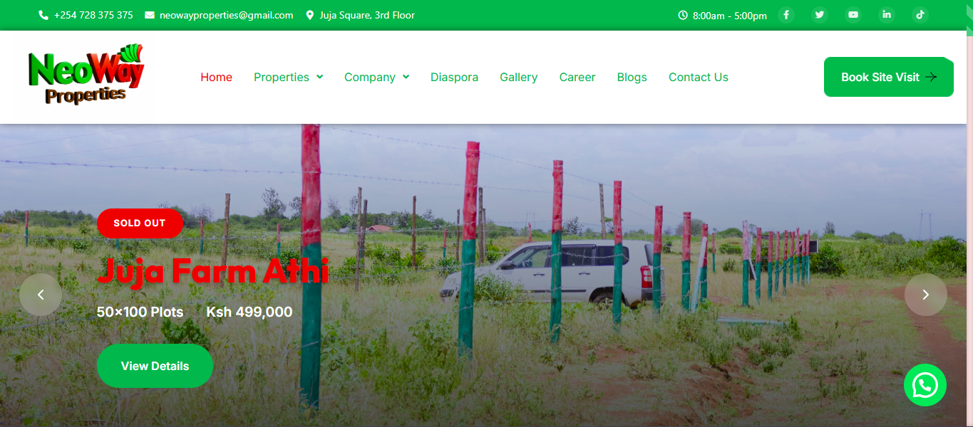 Neoway Properties real estate website